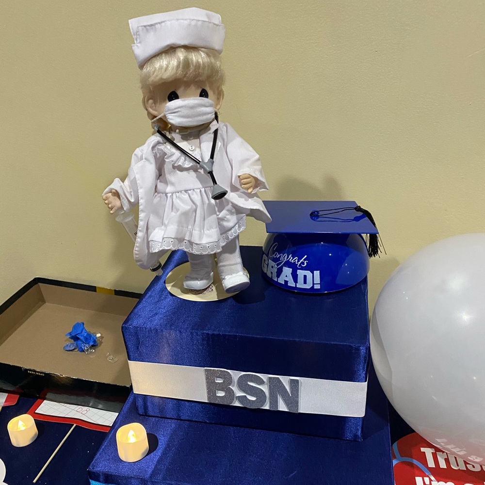 Precious moments nurse doll 12 inches medical hospital graduation doll RN